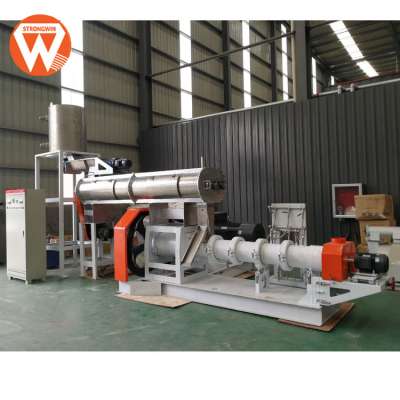 Strongwin pet food processing equipment aquatic floating fish feed bulking machine for sale