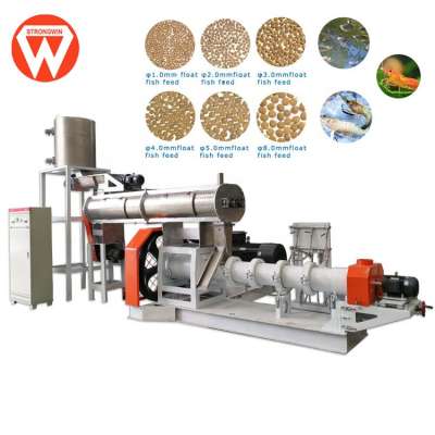 Hot sell automatic floating fish feed pellet making machine with best price