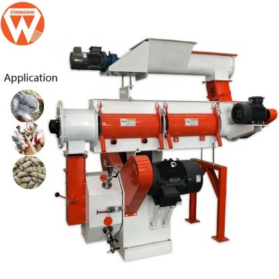 Strongwin animal feed machinery single conditioner small poultry feed mill