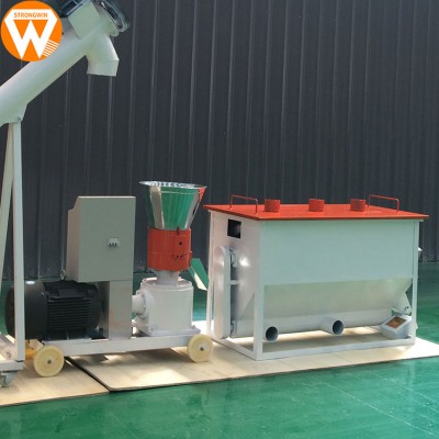 Hot selling China Strongwin Home used 500KG/H feed pelletizer machine plant sale