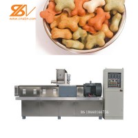 Twin screw 150kg/h SLG65 Poulty food extrusion machine dog pet food making plant