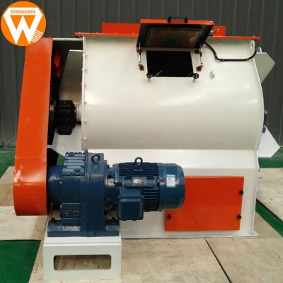 Hot sale animal feed machinery 1000kg/p SLHSJ2.0 poultry animal feed mixer for sale