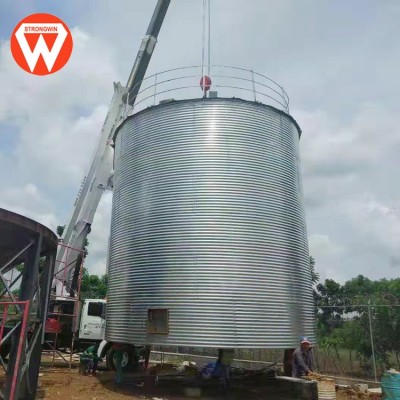 More available space Stainless steel storage grain silo poultry feed silo for sale